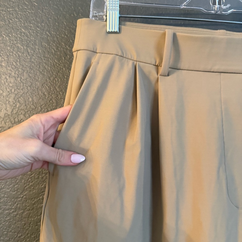 LULULEMON • NWT daydrift high rise trousers regular - tan XL - wide leg - Picture 5 of 9